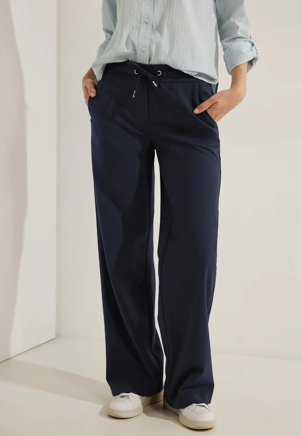Blue - Loose Fit Trousers Culotte Night Sky Daisy 30\