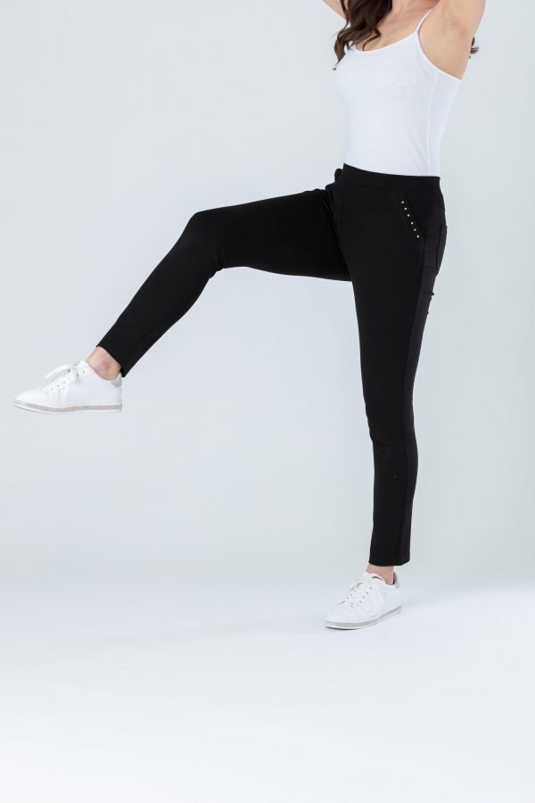 Stretch Jersey Jegging Diamante Black Paco - Image 3