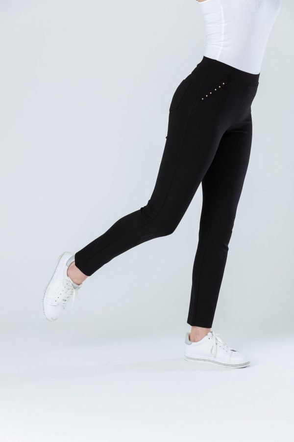 Stretch Jersey Jegging Diamante Black Paco - Image 4