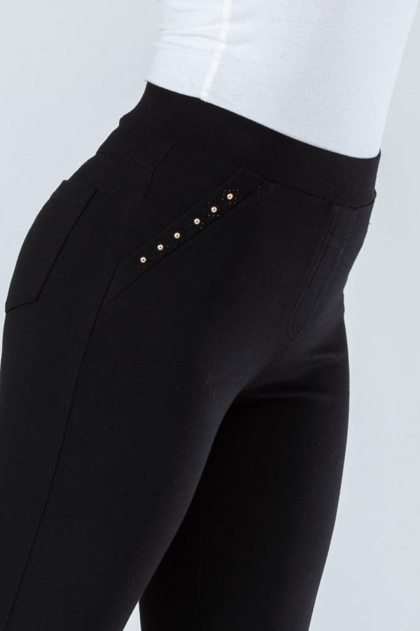 Stretch Jersey Jegging Diamante Black Paco - Image 6