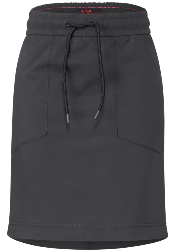 Skirt with Stretch Carbon Grey Cecil - Image 3