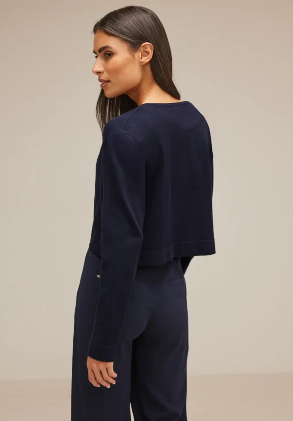 Short Cardigan Deep Blue Street One - Image 2