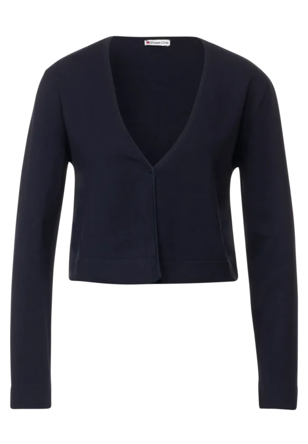 Short Cardigan Deep Blue Street One - Image 3