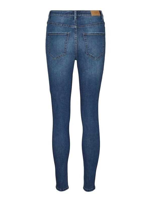 Sophia High Rise Skinny Jeans Medium Blue Denim (Shorter) Vero Moda - Image 4