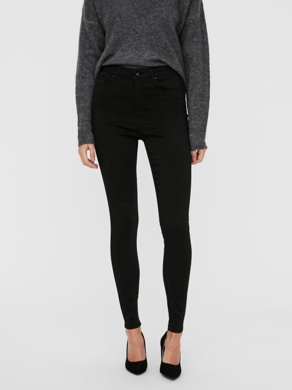 Sophia High Rise Skinny Stay Black (Longer) Vero Moda