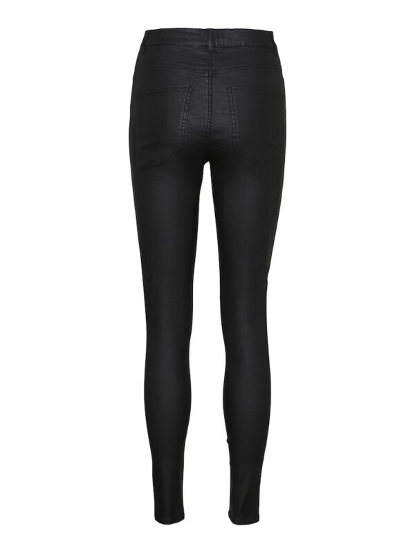 Coated Effect High Waist Jeans (Longer) Black Vero Moda - Image 3