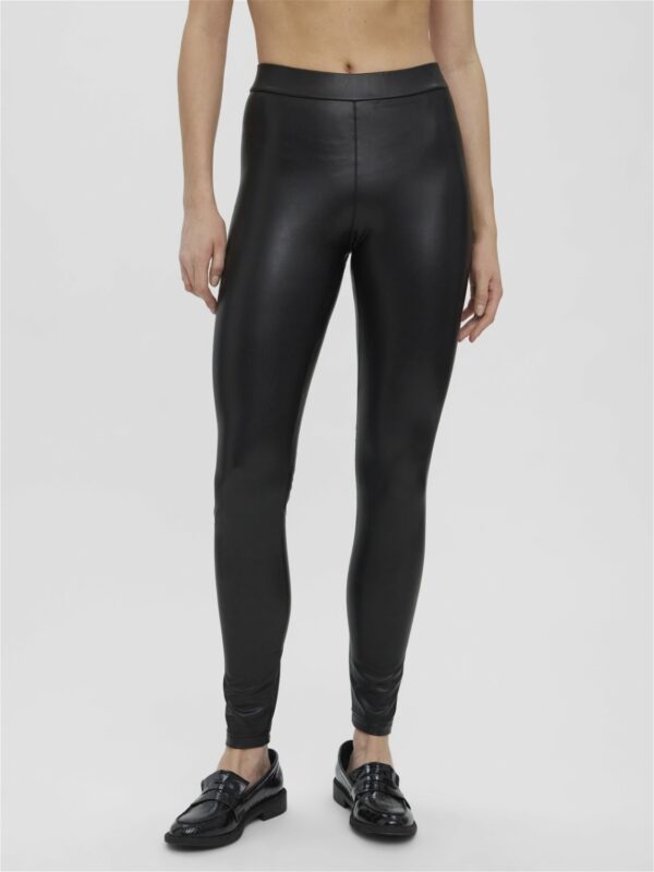 Gaya Pleather Leggings Black (longer32) Vero Moda