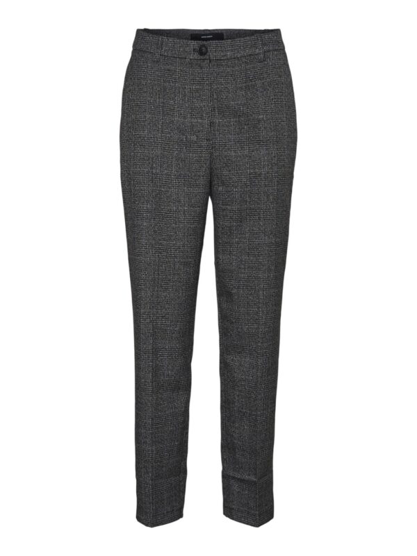 Mila Tapered Check Pants Black (Longer) Vero Moda - Image 3