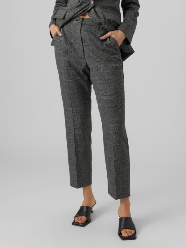 Mila Tapered Check Pants Black (Longer) Vero Moda