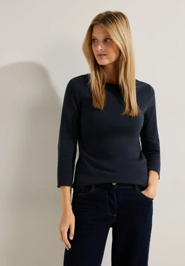 Boatneck Top Navy Cecil