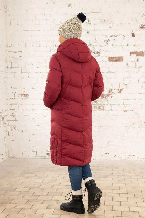 Savannah Water Repellent Coat Maroon Lighthouse - Image 2