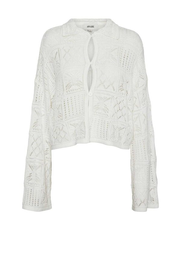 Keiden Crochet Look Cardigan Snow White Vero Moda