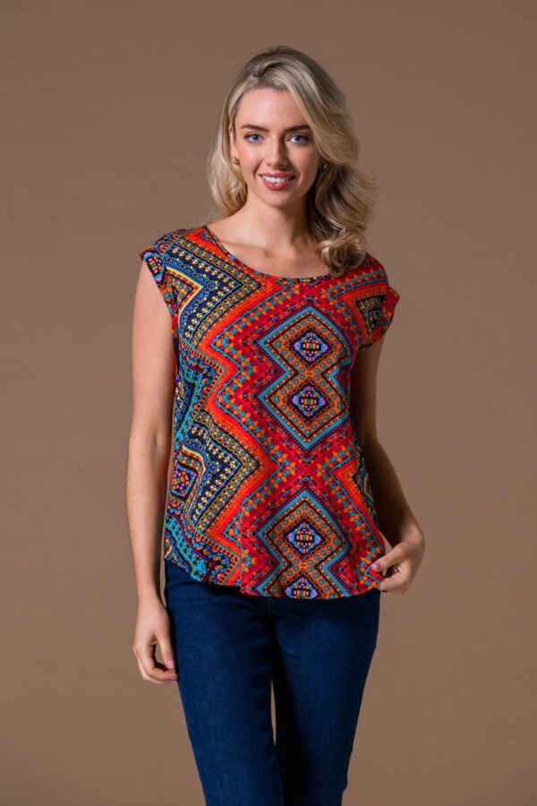 Aztec Multicolour Top Paco