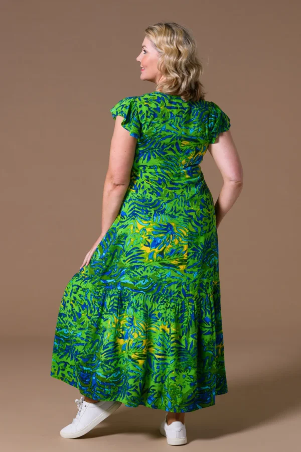 Safari Print Dress Green Paco - Image 2