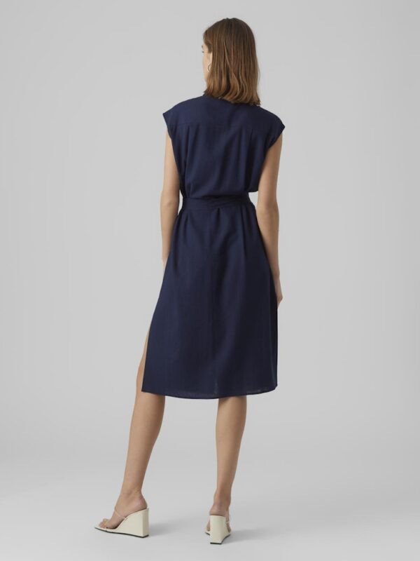 MyMilo Sleeveless Calf Shirt Dress Navy Blazer Vero Moda - Image 2