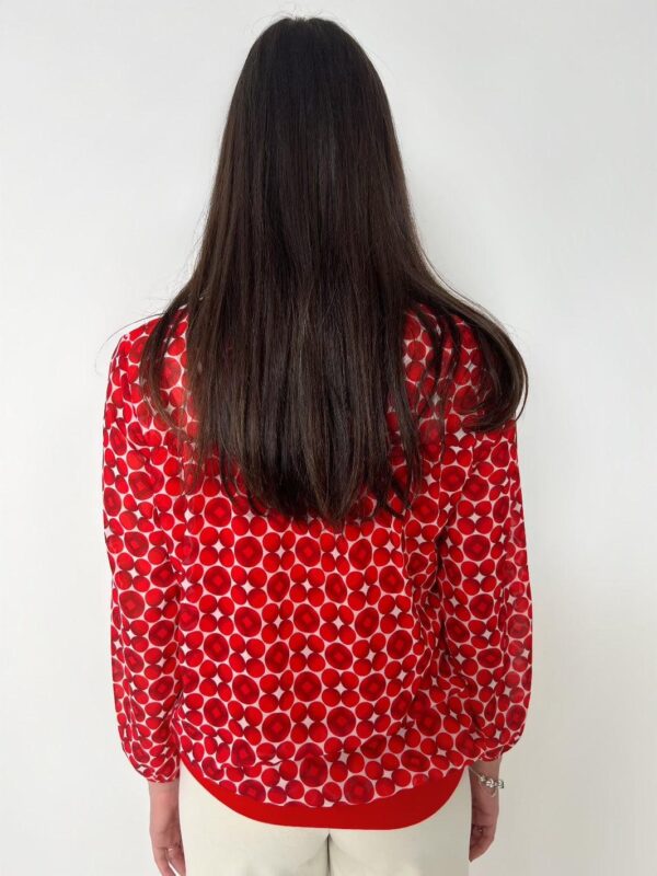 Bella Band Top Red Geo Print Red Kate & Pippa - Image 2