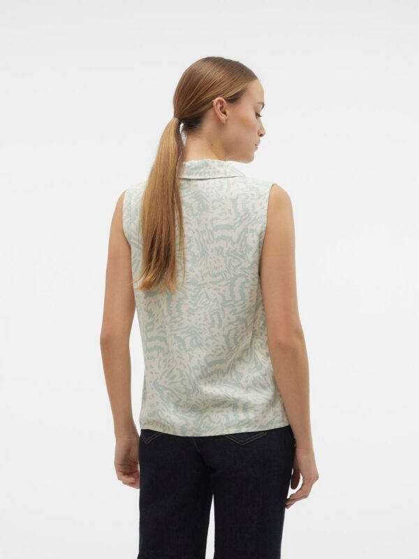 MyMilo Sleeveless V-Neck Shirt Silt Green Hyrsa Vero Moda - Image 3