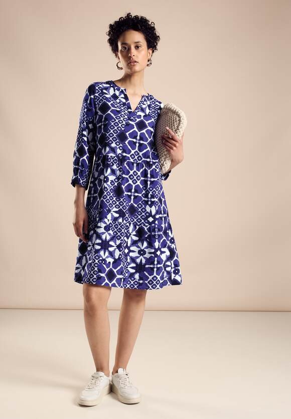 Tunic Dress with Print Violet Blue Street One