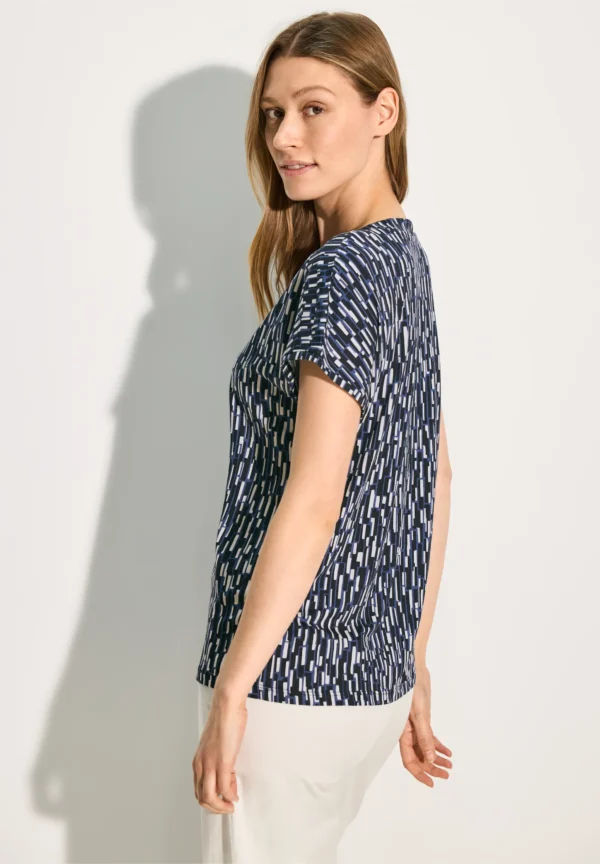 Minimal Print Shirt Universal Blue Cecil - Image 2