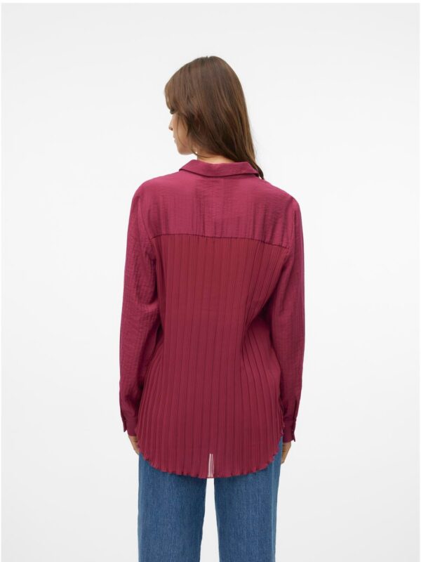 VM Omila Long Sleeve Shirt Red Plum - Image 2