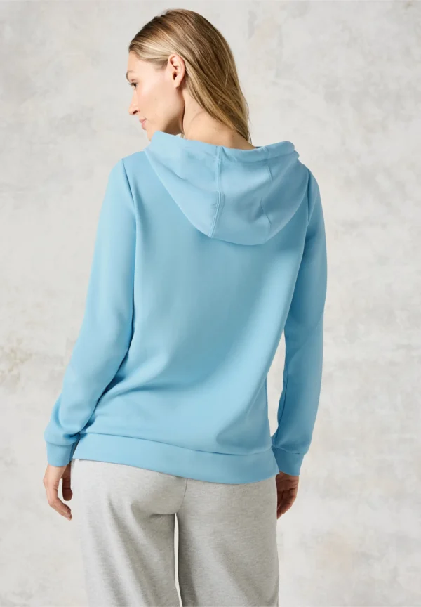 Sweatshirt with Hoody Turquoise Cecil - Image 2