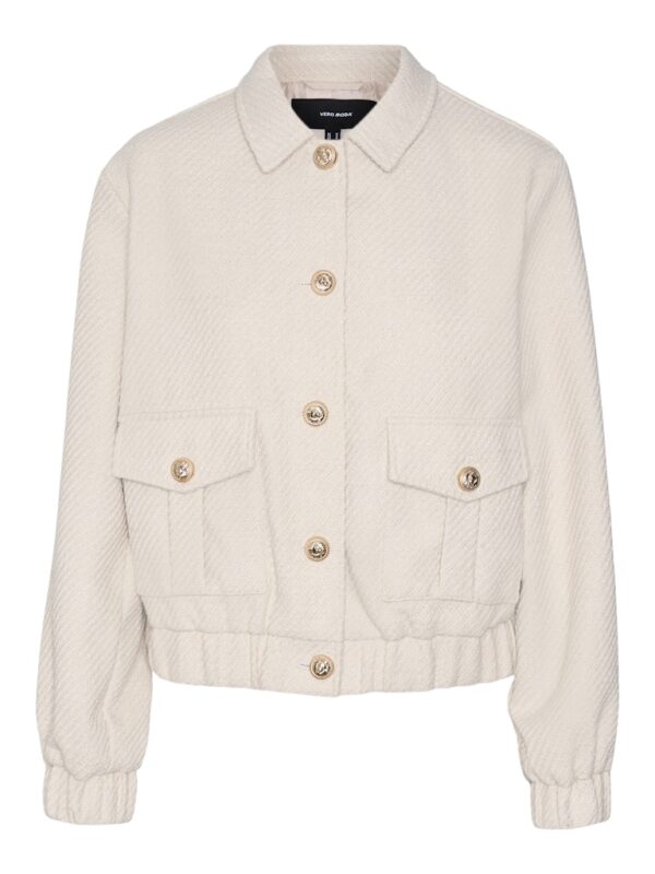 VMSuzimia Short Jacket Oatmeal Vero Moda - Image 3