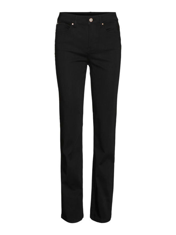 VMFlash Straight Jeans 30inch Black Vero Moda - Image 5