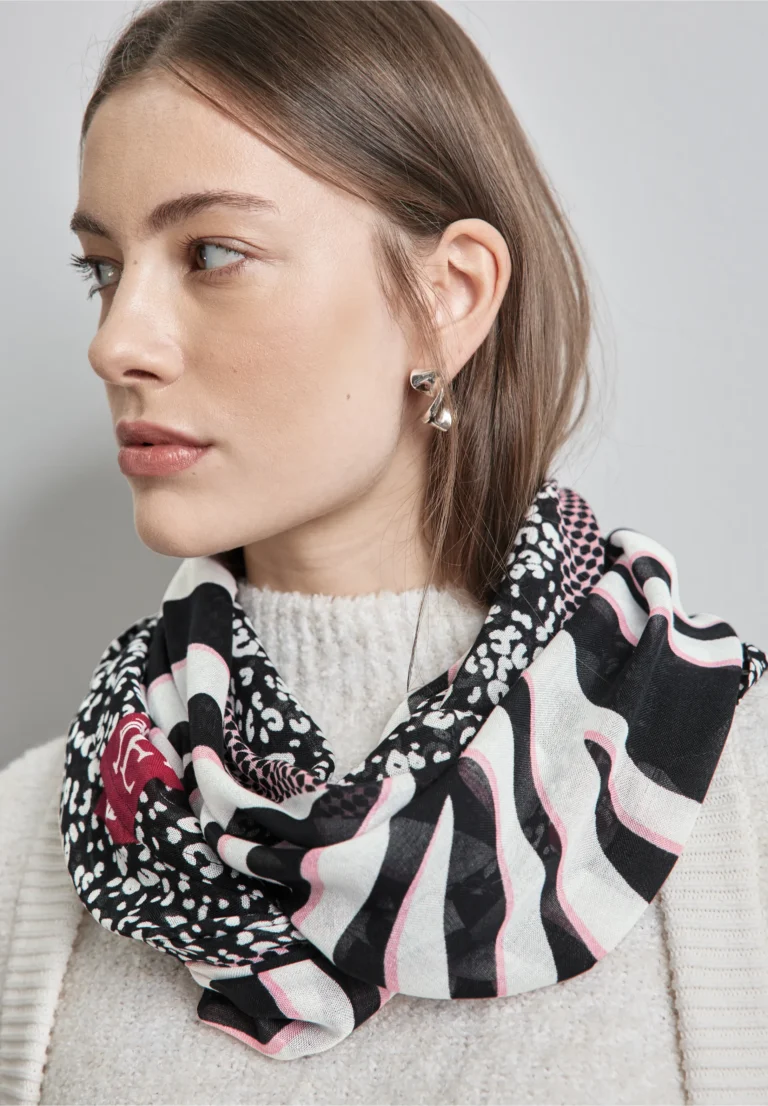 Print Loop Scarf Black Street One