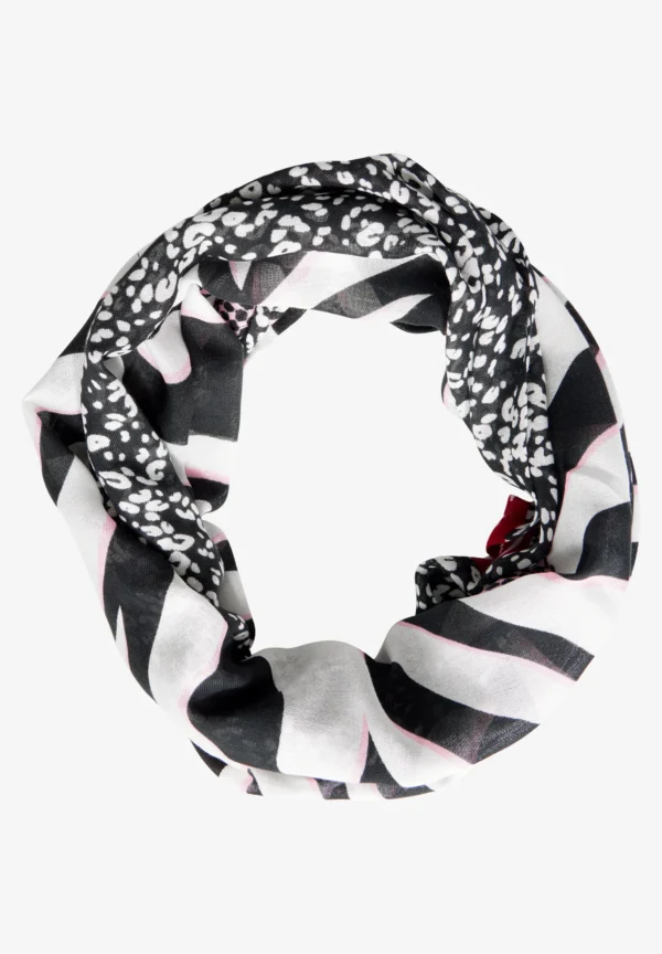 Print Loop Scarf Black Street One - Image 2