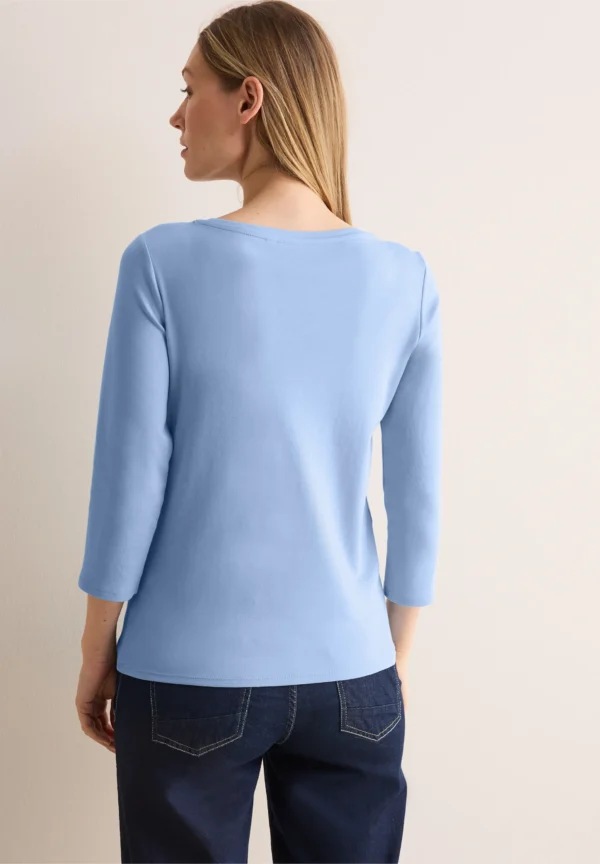 Essential Boatneck Fresh Light Blue Cecil - Image 2