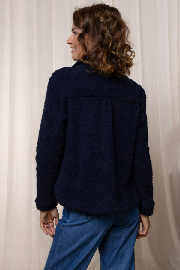 Clara Jacket with Collar Navy Lily & Me - Image 2