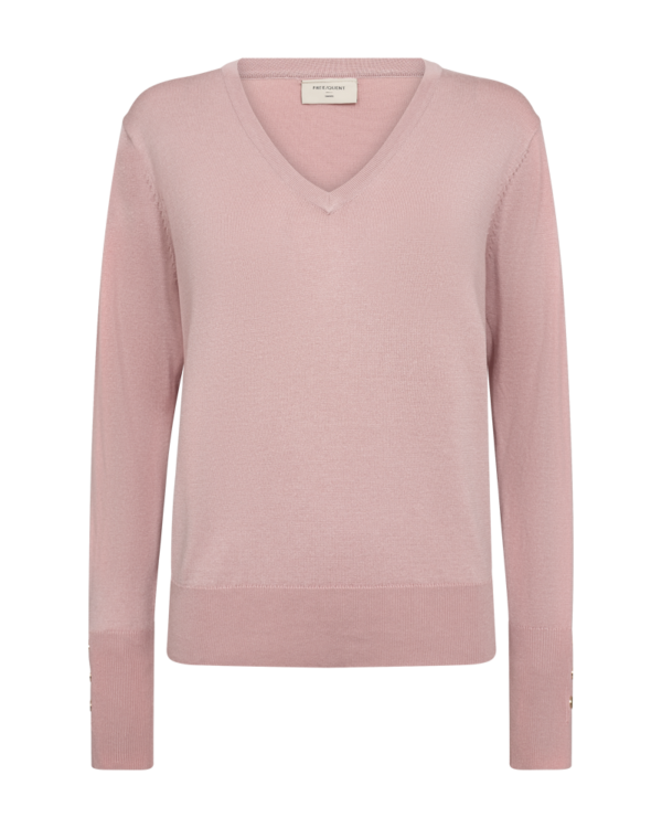 Katie V-Neck Pullover Misty Rose Freequent