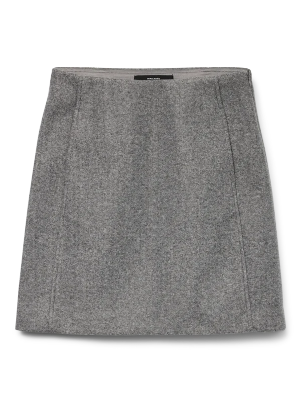 VMFortune Allison HW Short Skirt Medium Grey Melange Vero Moda - Image 3