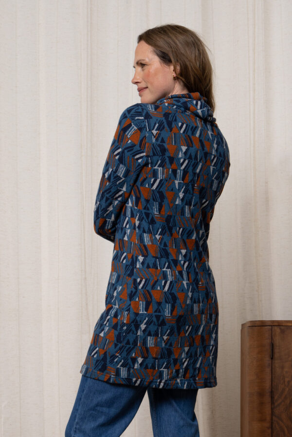 Winkleigh Tunic Dress Etching Blue Lily & Me - Image 3