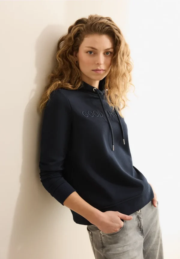 Good Things Sweatshirt with Hoody Universal Blue Cecil - Image 2