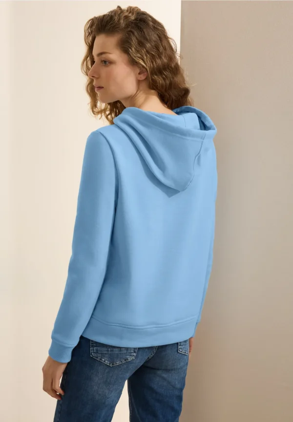 Good Things Sweatshirt with Hoody Fresh Light Blue Cecil - Image 3