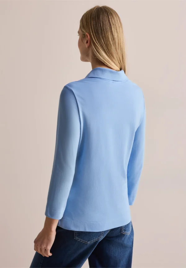 Piquee Poloshirt Fresh Light Blue Cecil - Image 2