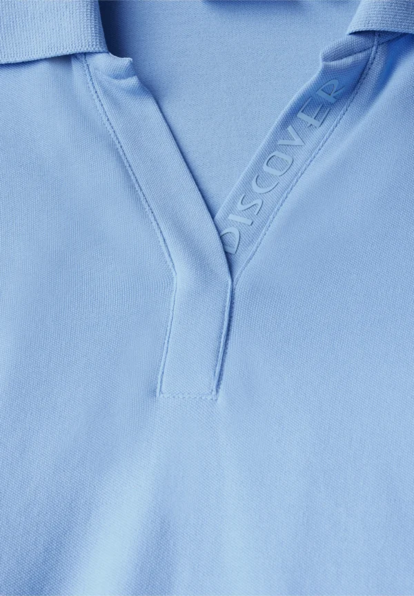 Piquee Poloshirt Fresh Light Blue Cecil - Image 4