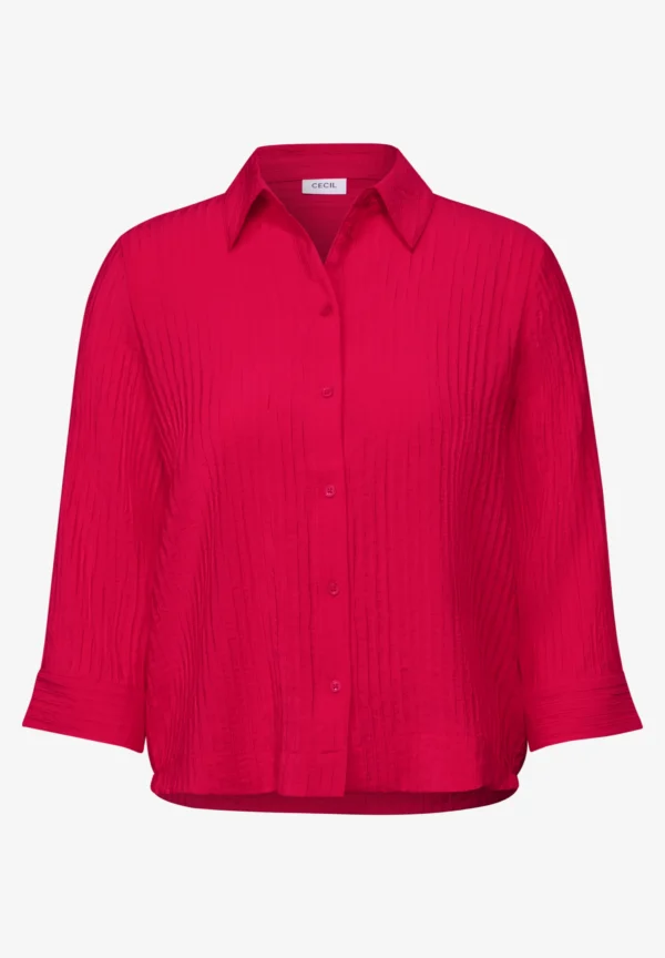 Structured Short Blouse Granita Red Cecil - Image 4