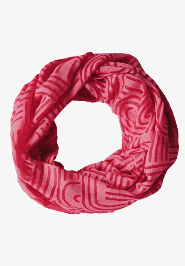 Solid Burnout Loop Scarf Granita Red Cecil - Image 2