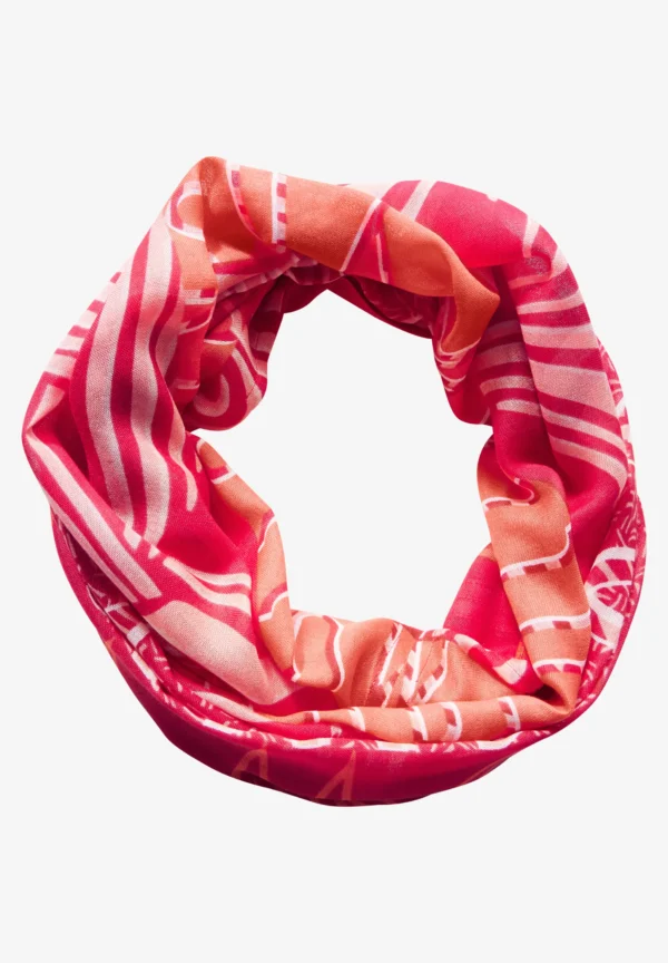 Print Loop Scarf Granita Red Cecil - Image 2