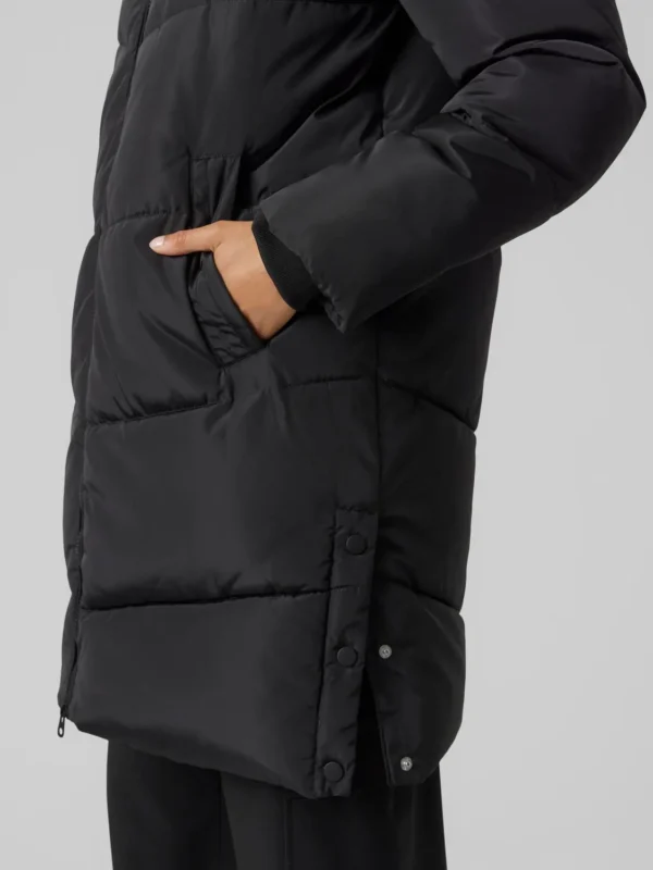 VMHalsey Coat Black Vero Moda - Image 4