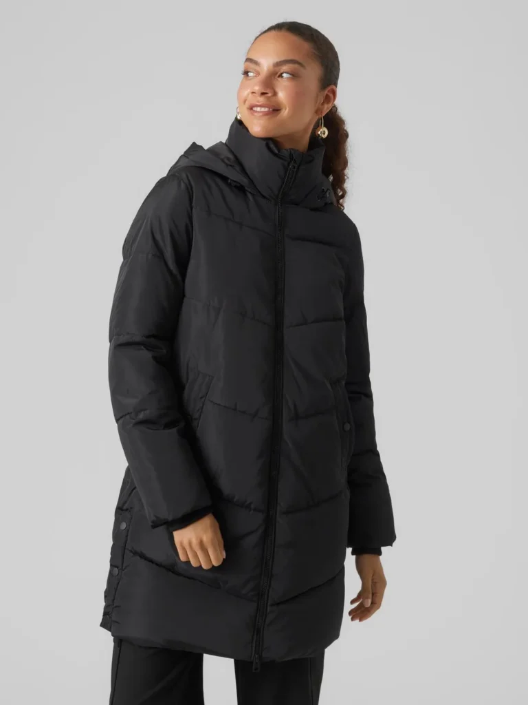 VMHalsey Coat Black Vero Moda