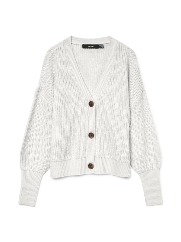 VMLea Ls V-Neck Cardigan Cloud Dancer Vero Moda - Image 2