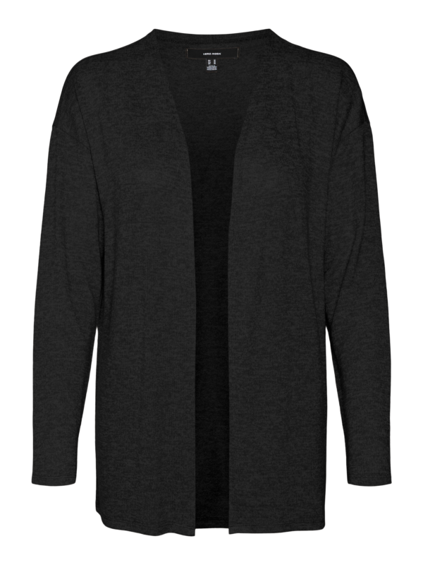 VMBrianna Long Sleeve Open Cardigan Black Vero Moda - Image 4