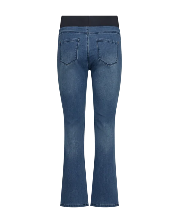 Shantal Pant 30 Straight Wide Leg Medium Blue Denim Freequent - Image 2