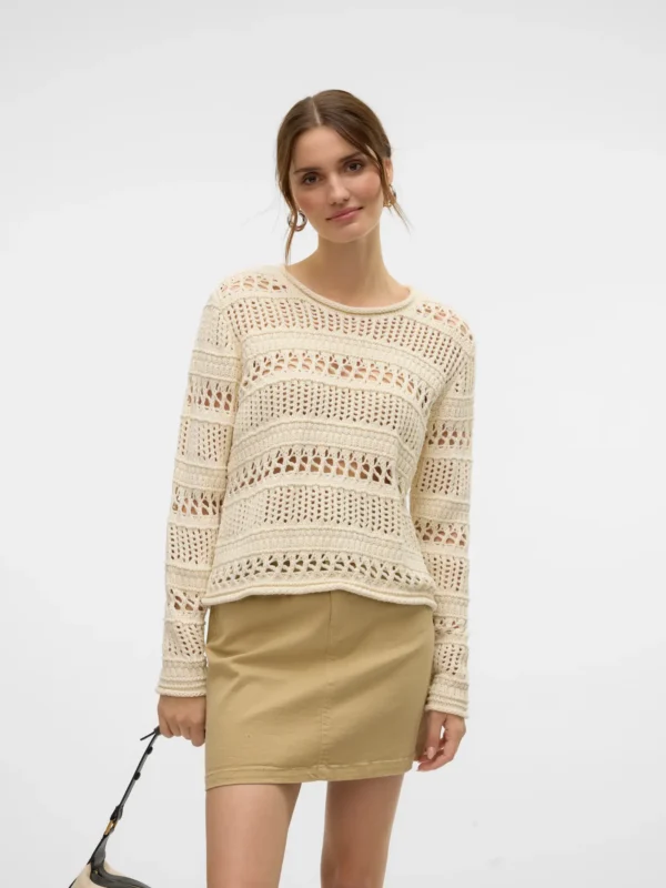 VMMadagascar L/S O-Neck Pullover Birch Vero Moda