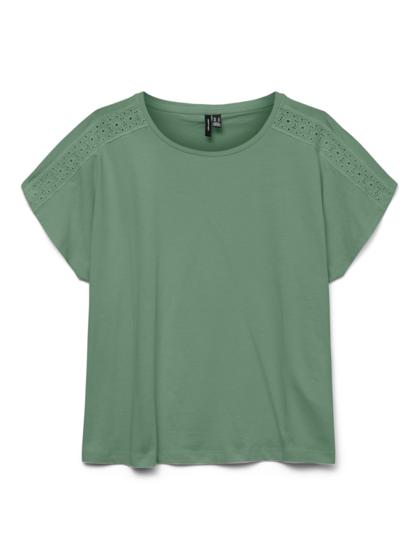 VMEmmy Lace Tape Top Hedge Green Vero Moda - Image 4