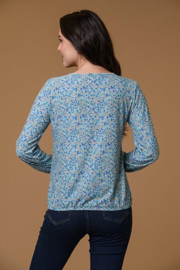 Pretty Ditsy Supersoft Top Blue Paco - Image 2