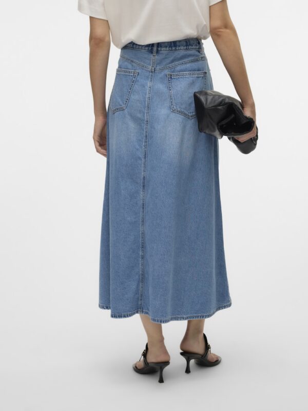 VMHilla Wide 7/8 Denim Skirt Ligh Blue Denim Vero Moda - Image 2